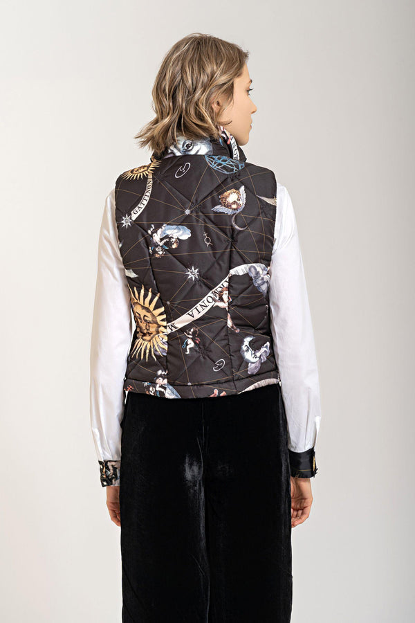 Harmonia Macrocosmica Quilted Sleeveless Puffer