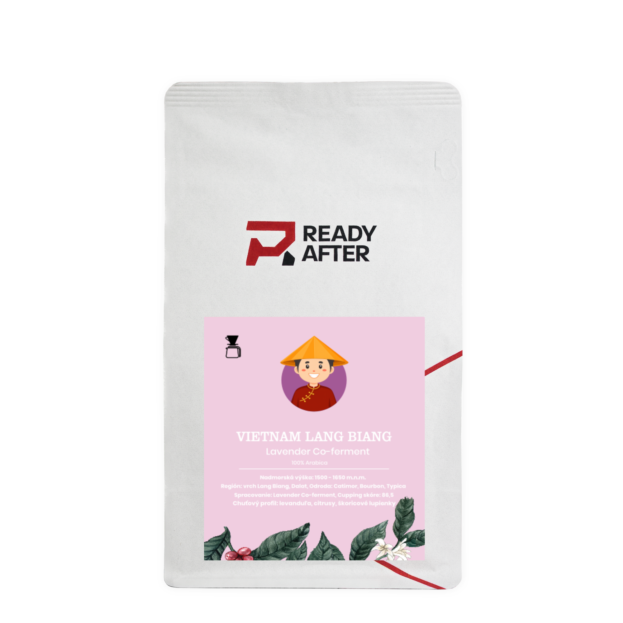 Vietnam Lang Biang Lavender Co-ferment - 100% Arabica Coffee Packaging: 1000g