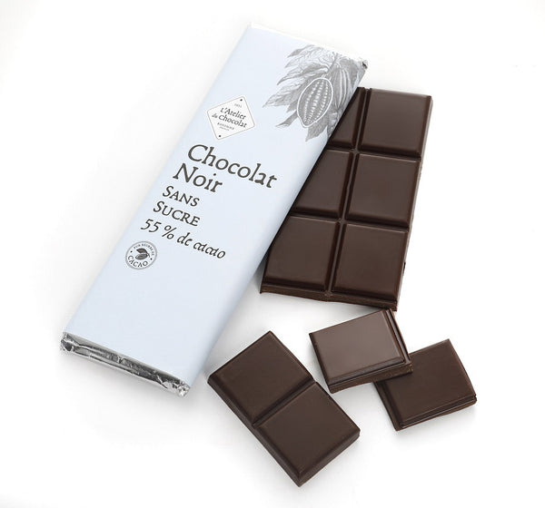 Barra de Chocolate Negro Sin Azúcar