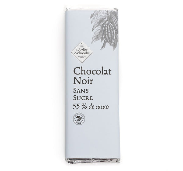 Barra de Chocolate Negro Sin Azúcar