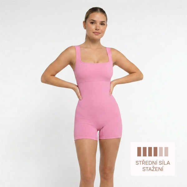 Shaping Summer Jumpsuit for Every Occasion, PINK size other: XS/S