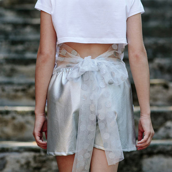 T-SHIRT FIOCCO TULLE