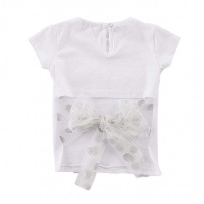 T-SHIRT FIOCCO TULLE