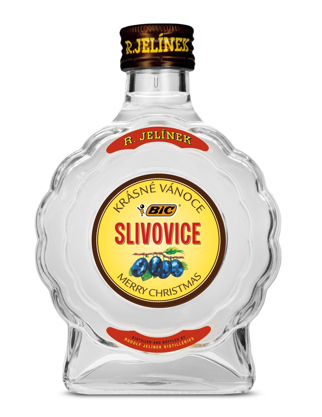 Gift Bottles 0.2L Types: Golden Plum Brandy 0.2L with Gift Label
