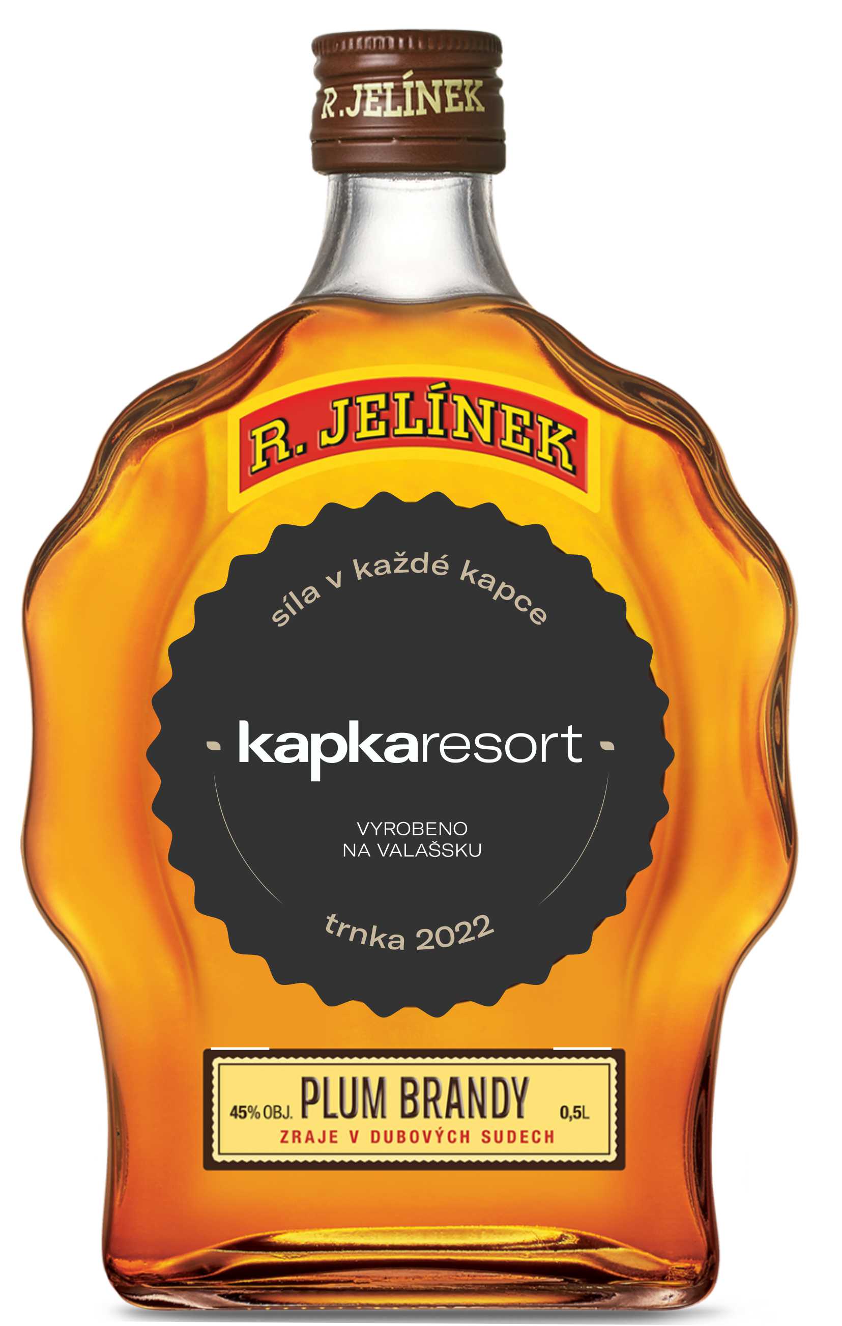 Gift Bottles 0.5L Types: Plum Brandy 0.5L with Gift Label