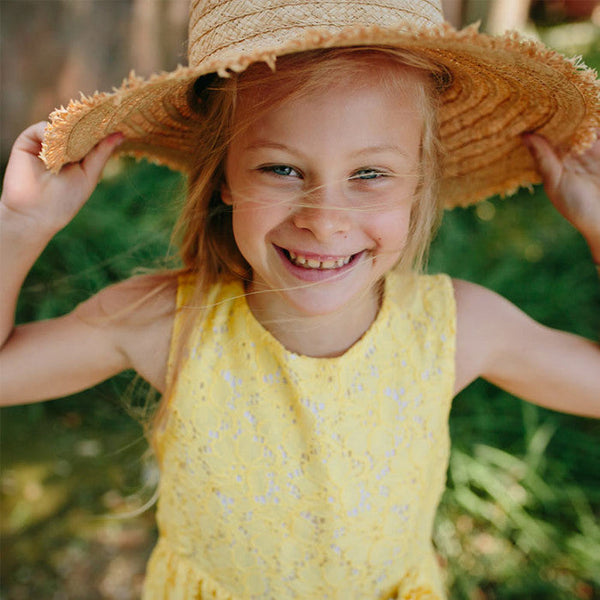 YELLOW LACE DRESS