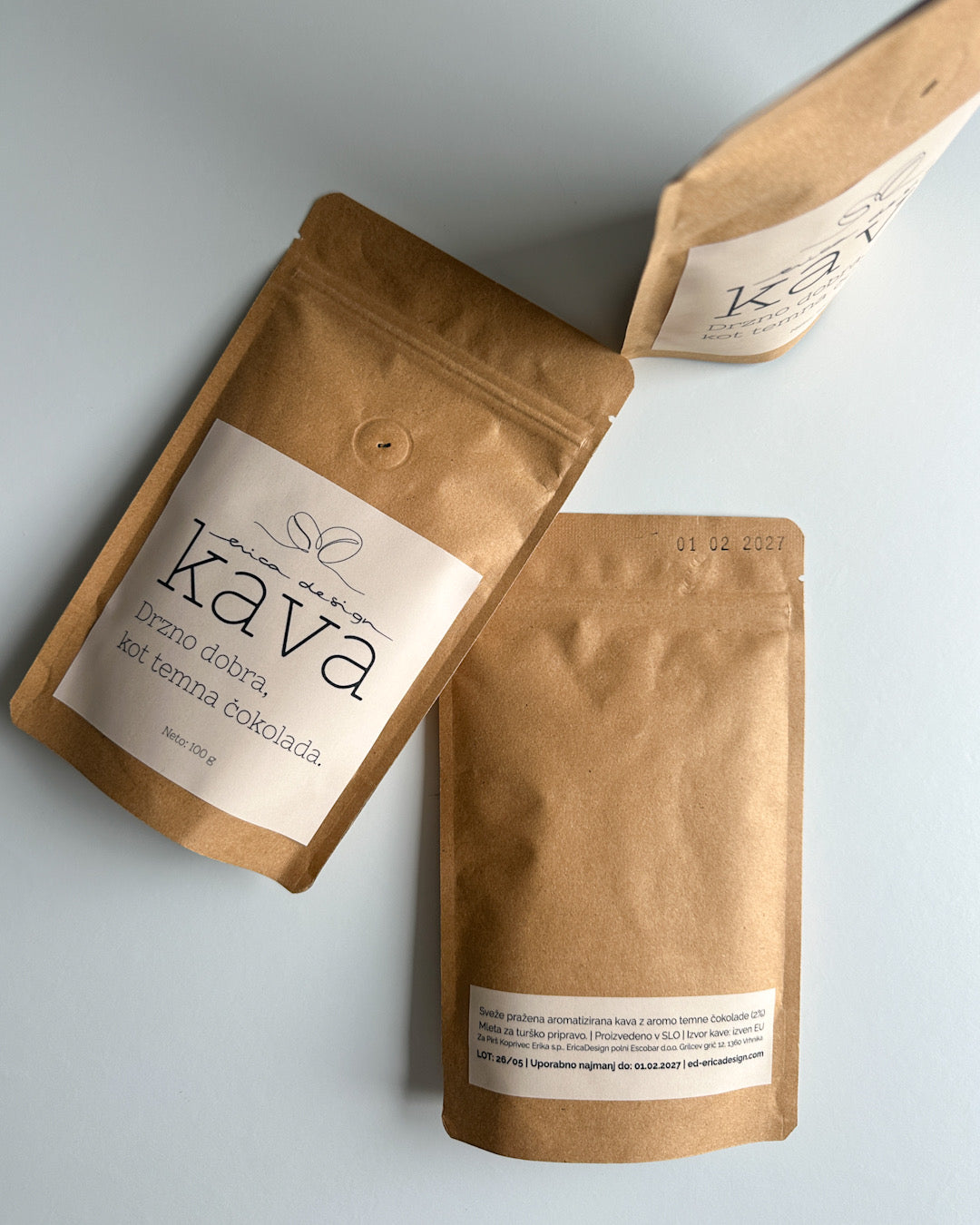EricaDesign Specialty Coffee | Aroma: Donkere Chocolade | 100g