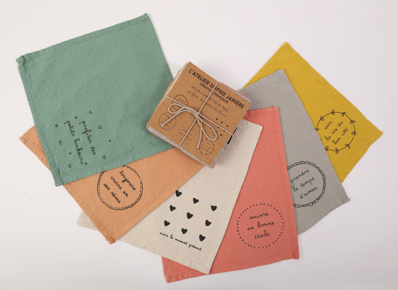 Set of 6 Table Napkins Little Joys