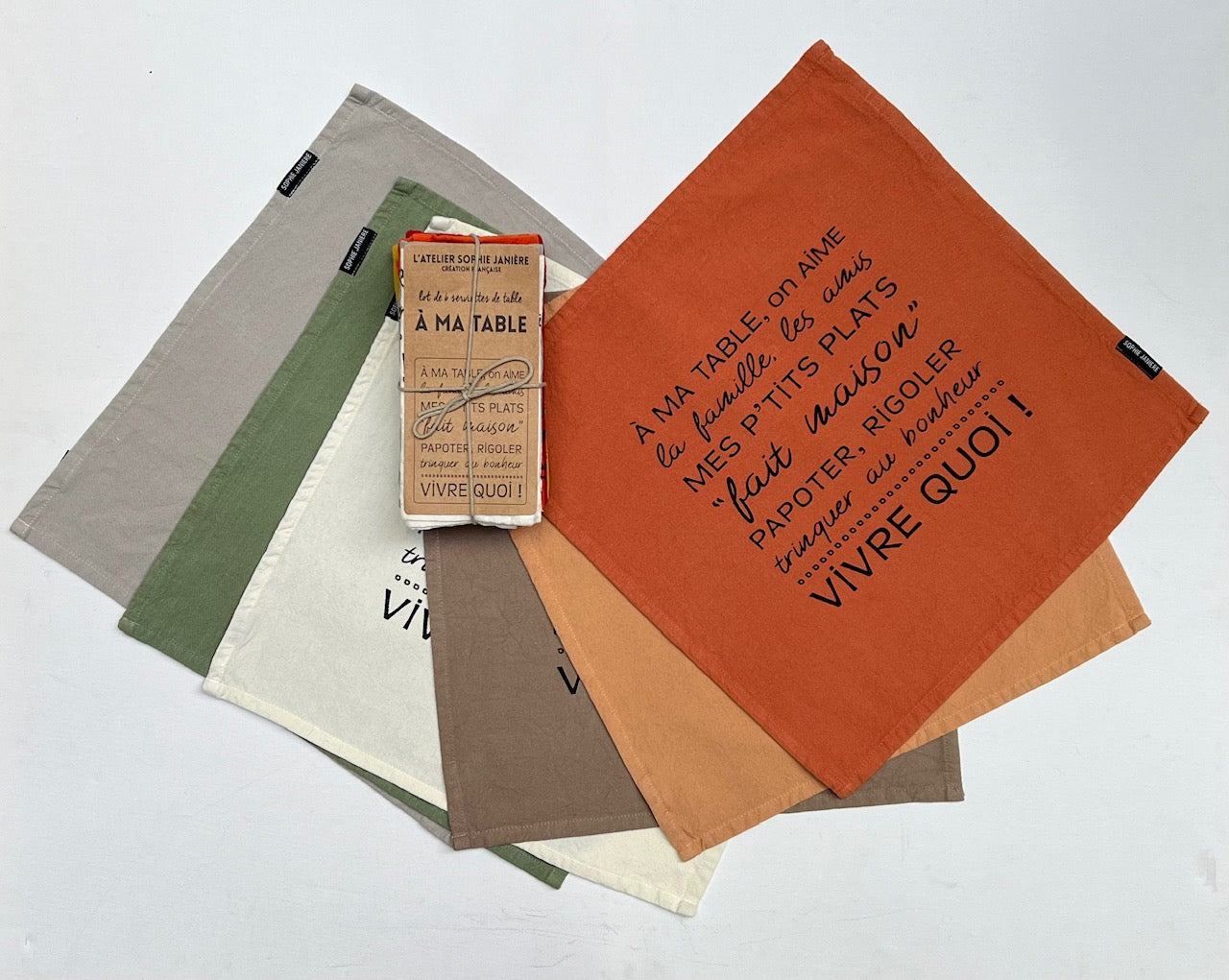 Set of 6 Table Napkins for My Table