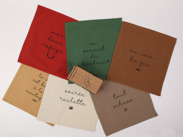 Set of 6 Table Napkins My Sweet Refuge