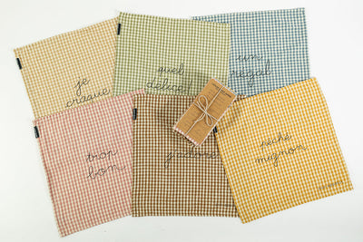 Set of 6 Vichy Table Napkins I'm Crazy About