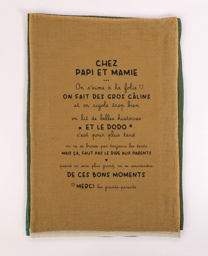 Torchon chez papi et mamie