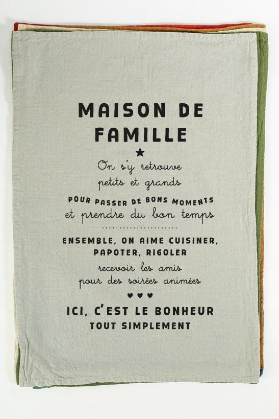 Family Home Tea Towel