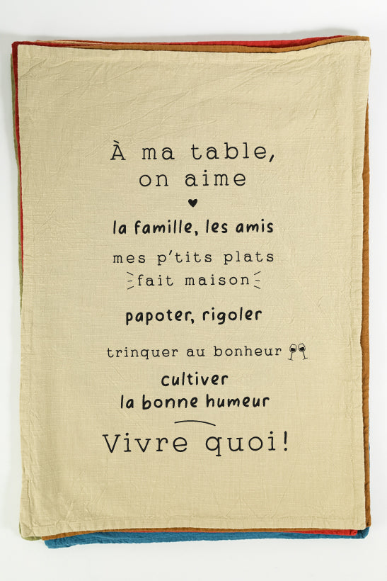 Dish Towel at My Table