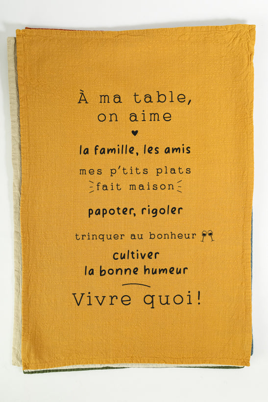 Dish Towel at My Table