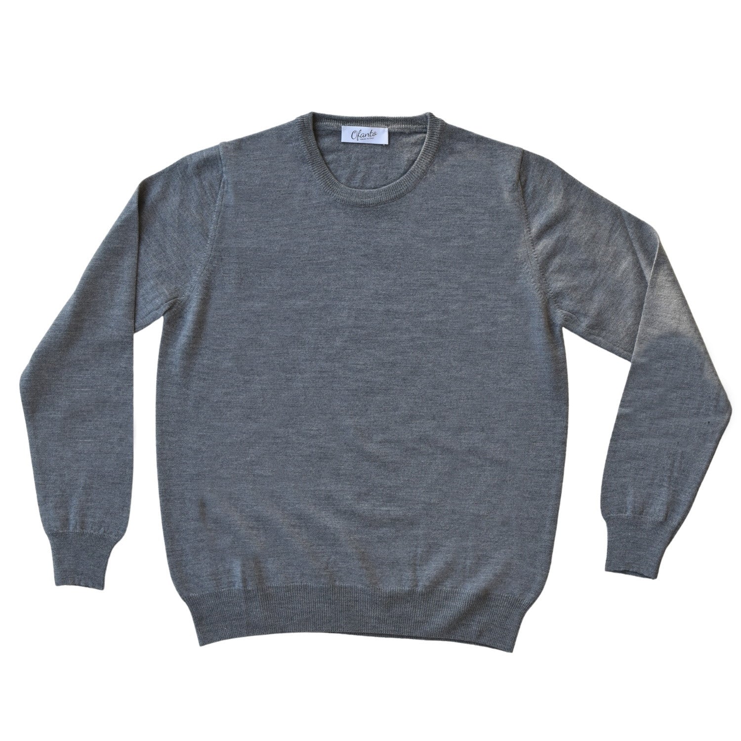 100% Merino talijanski pulover - Sivi