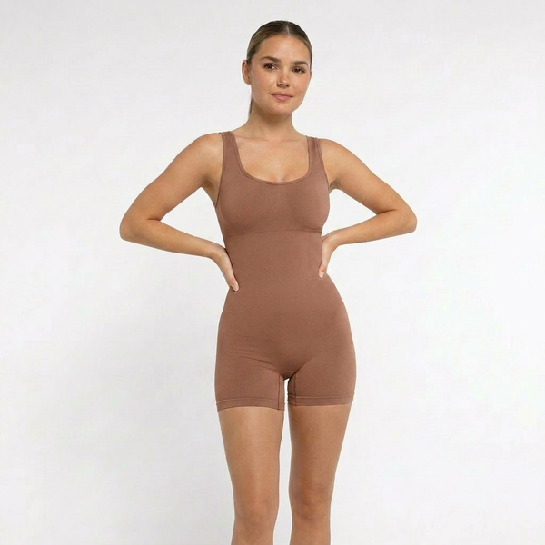 Shaping Summer Jumpsuit for Every Occasion, BROWN size other: M/L