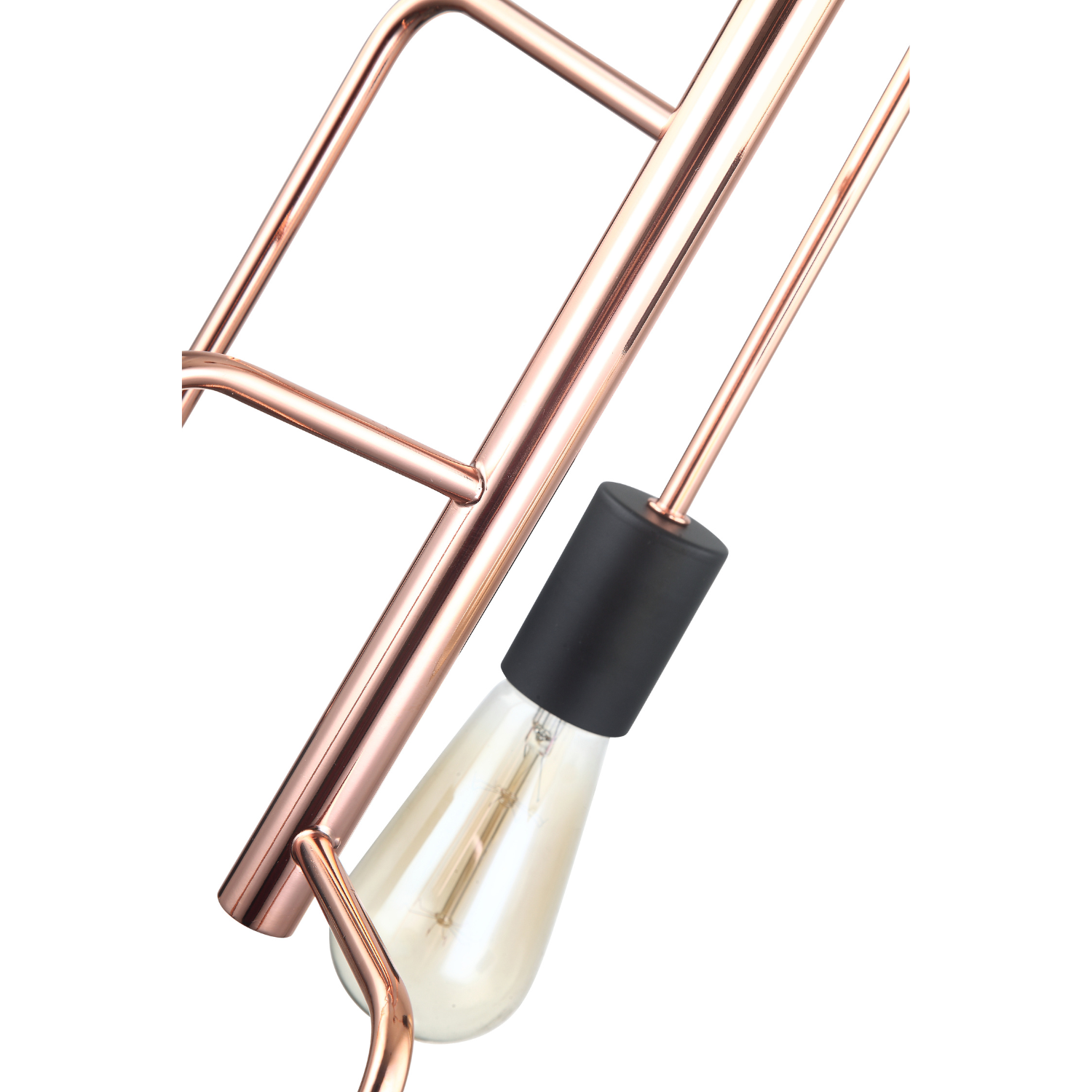 Lampada a sospensione Retro Chericoni – Rame – Nero – 5 Luci