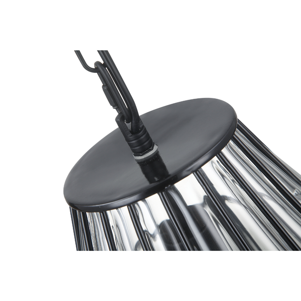 Chericoni Venezia Uno Pendant Lamp - Ø30cm - 1 Flame - Black Metal - Glass