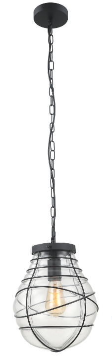De Venezia hanglamp in zwart glas voegt een landelijke charme toe aan jouw interieur. Perfect voor sfeervolle verlichting.