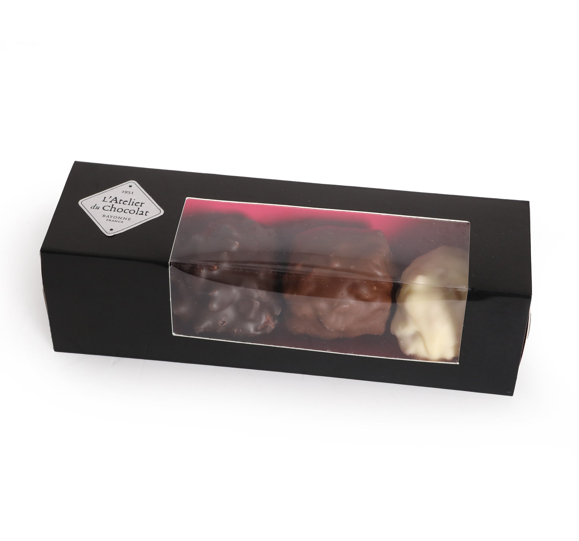 BOX OF 4 PRALINE CHOCOLATE ROCKS