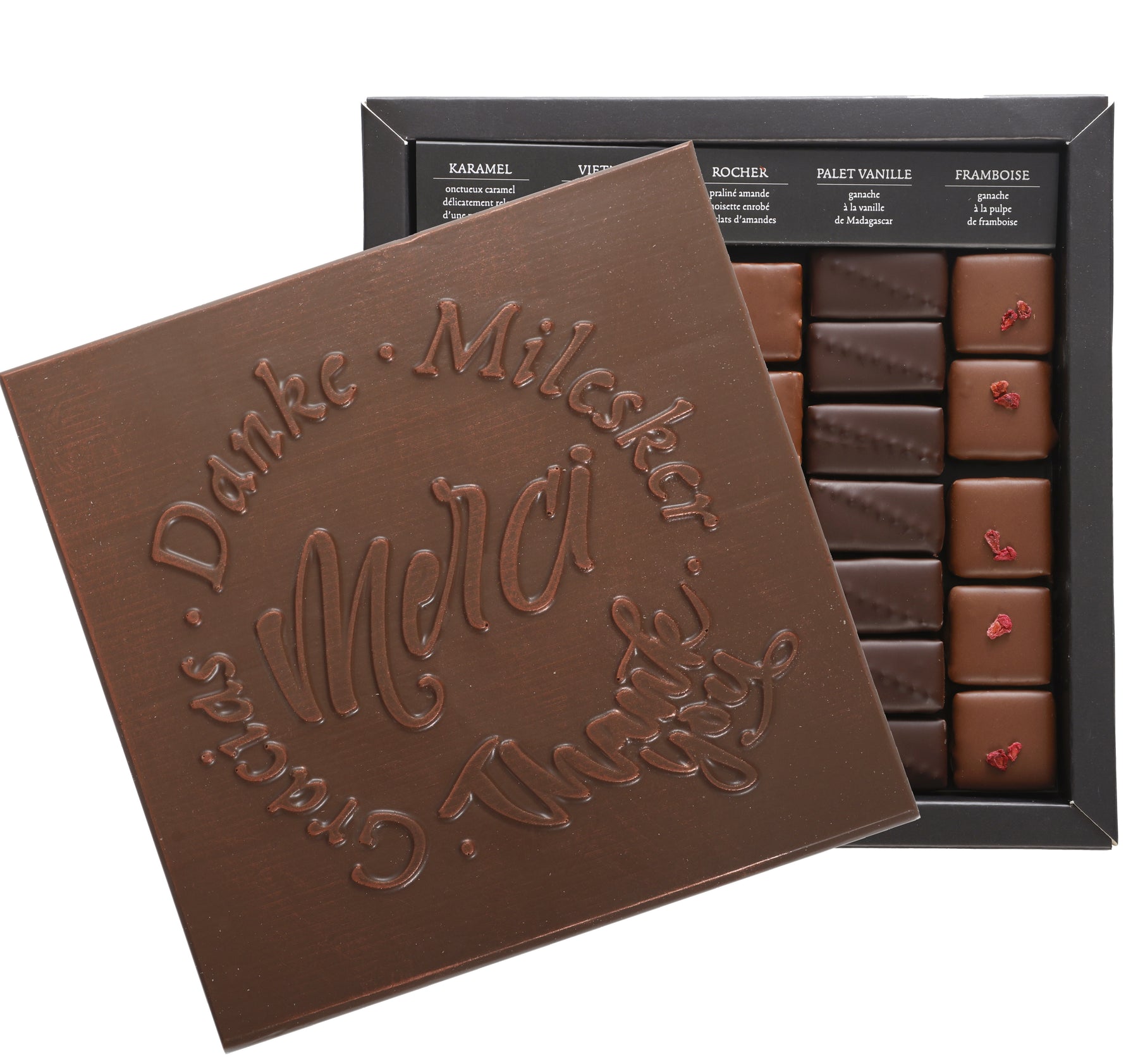 ILBARRITZ DARK MILK CHOCOLATE BOX THANK YOU MILK