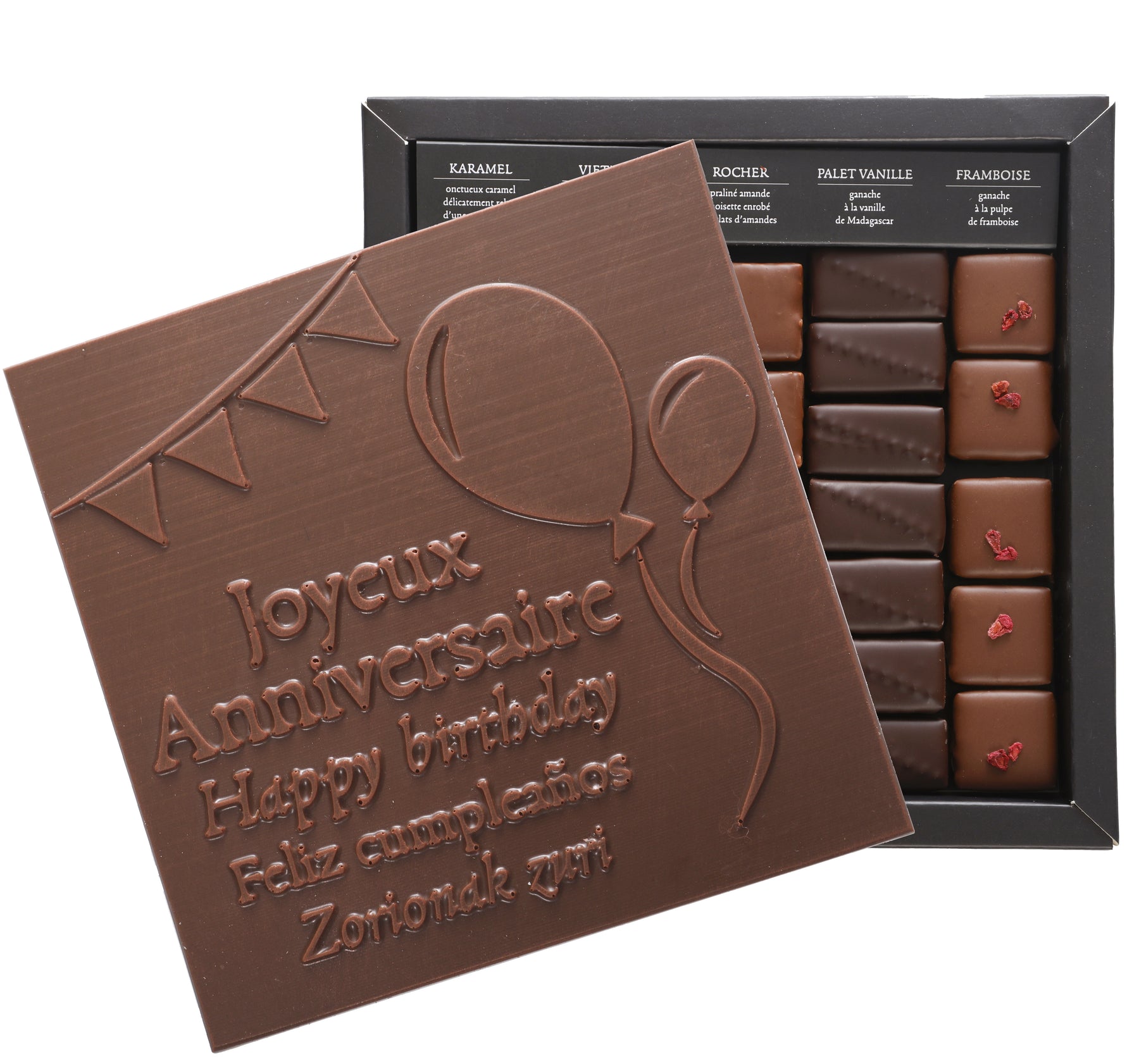 ILBARRITZ MILK DARK CHOCOLATE BOX HAPPY BIRTHDAY