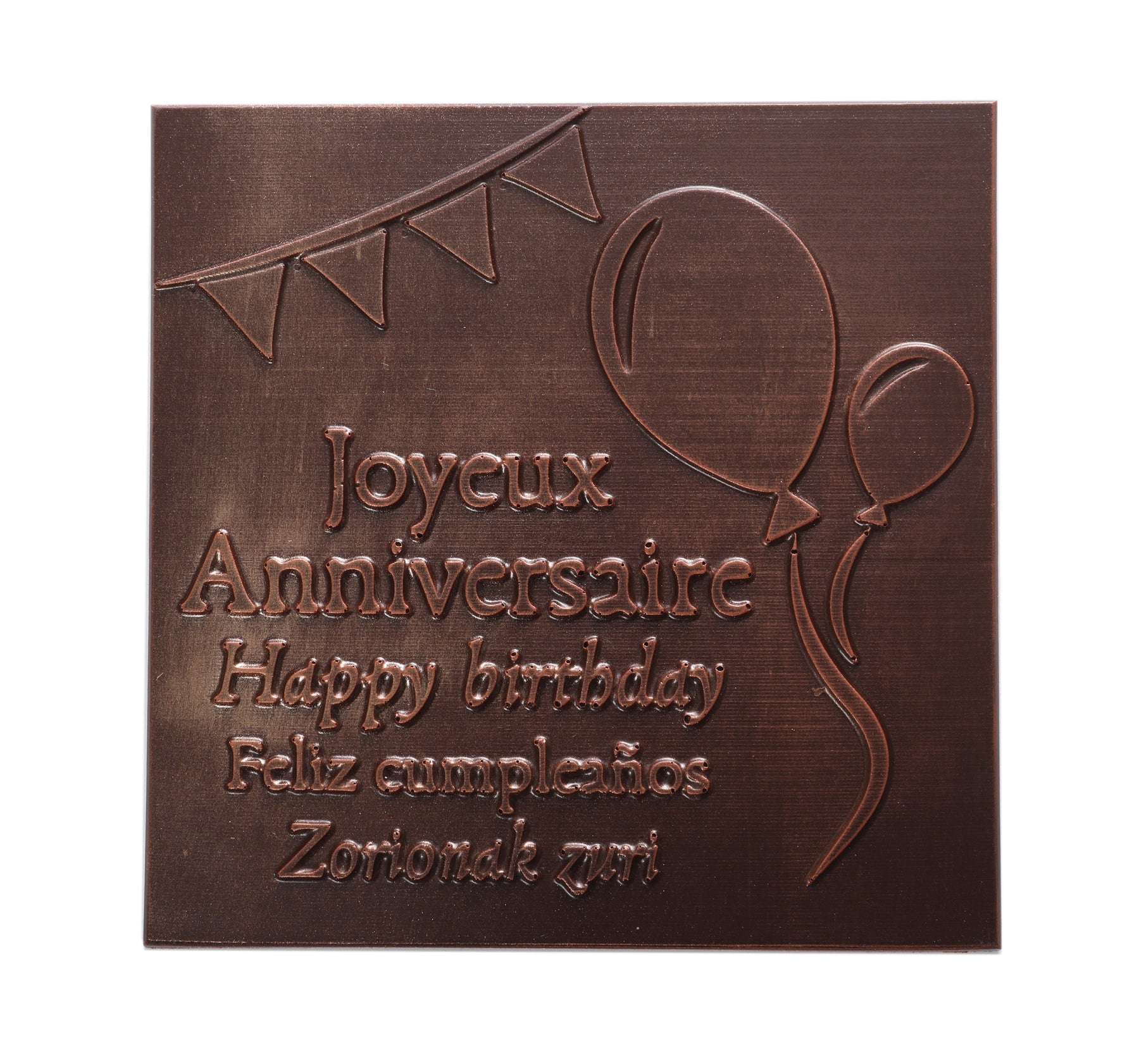 ILBARRITZ EXTRA DARK CHOCOLATE BOX HAPPY BIRTHDAY BLACK