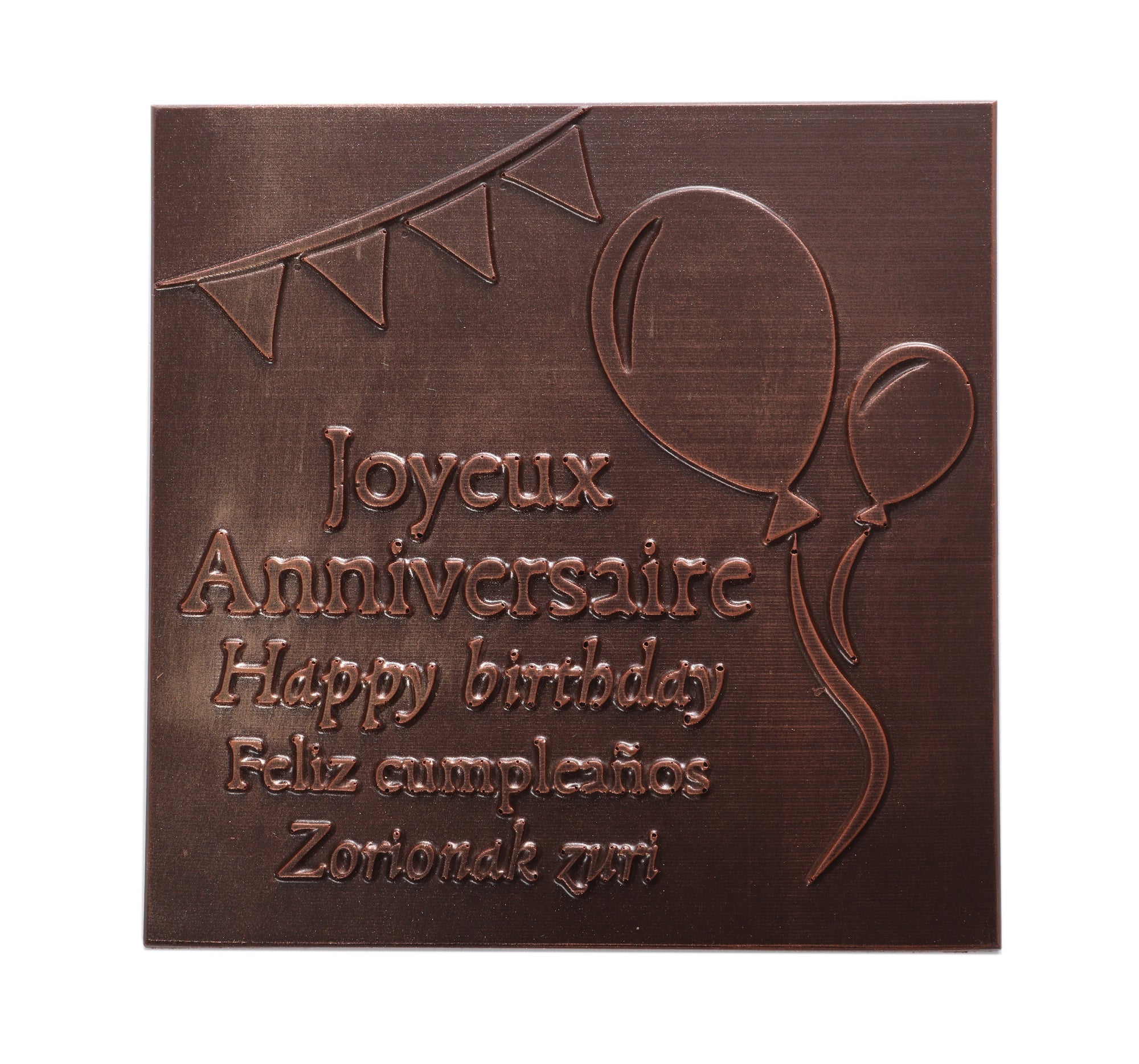 ILBARRITZ EXTRA DARK CHOCOLATE BOX HAPPY BIRTHDAY BLACK