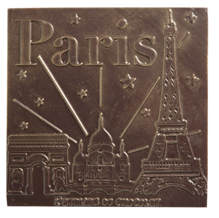 DARK CHOCOLATE PLAQUE - MONUMENTS OF PARIS