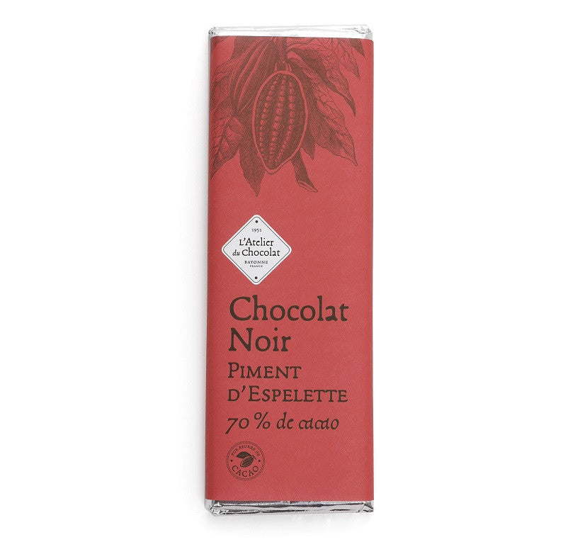 DARK CHOCOLATE WITH ESPELETTE PEPPER