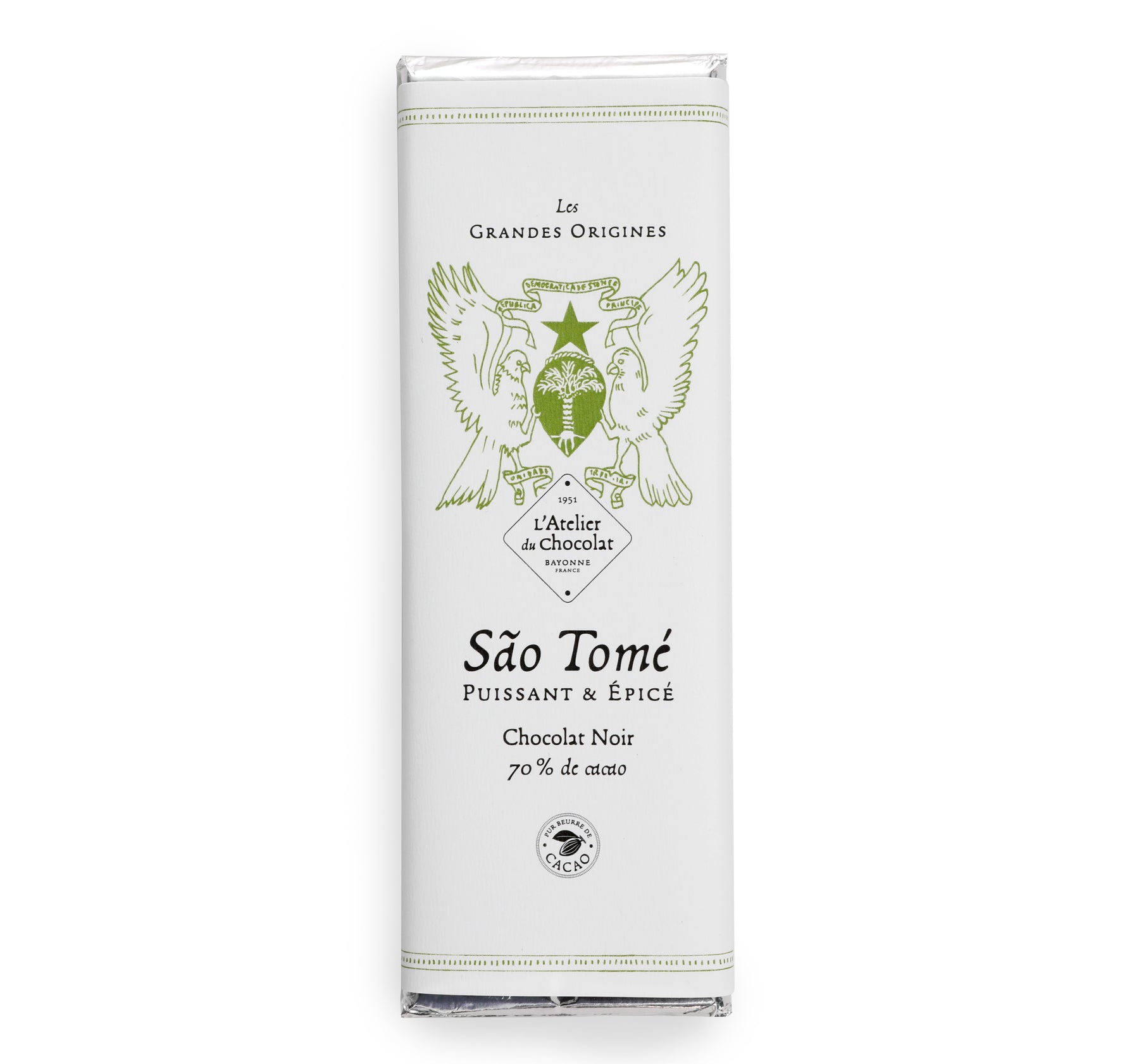 DARK CHOCOLATE TABLET FROM SAO TOMÉ