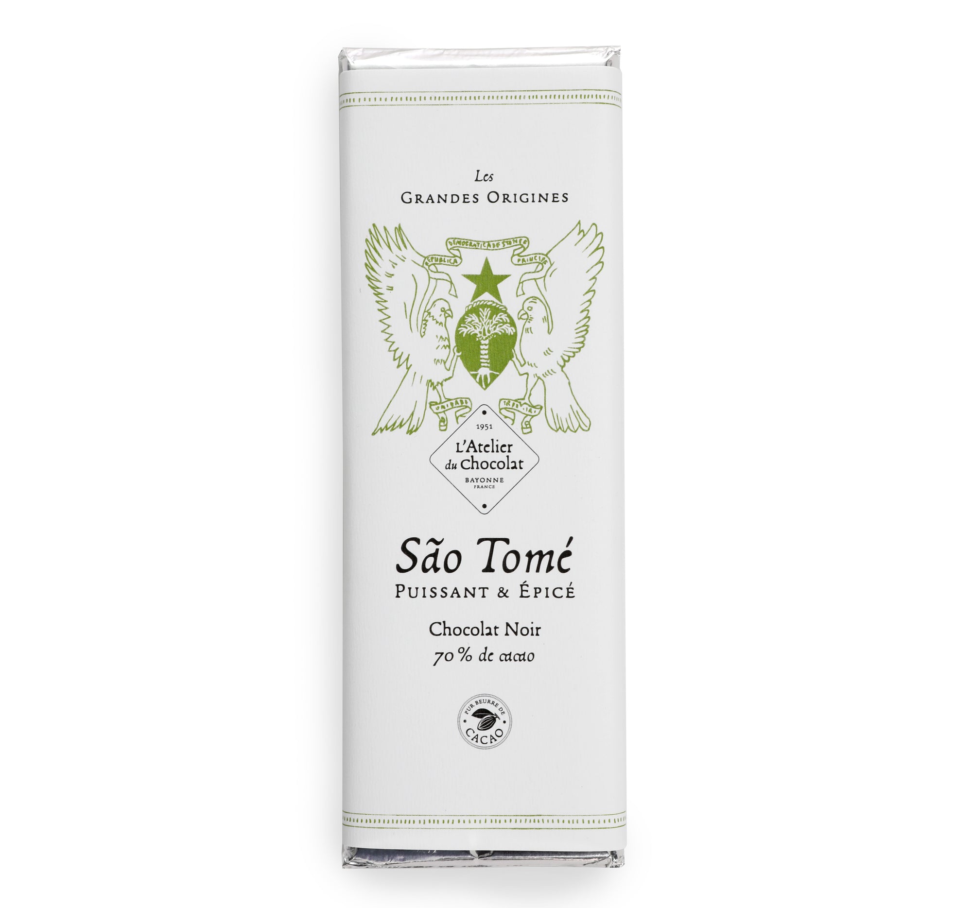 DARK CHOCOLATE TABLET FROM SAO TOMÉ