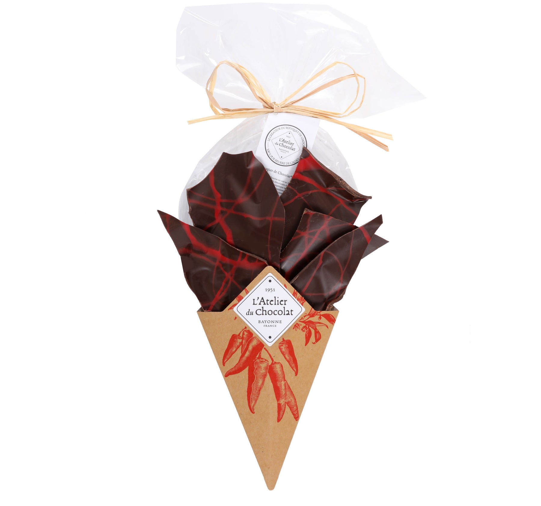 ZWARTE CHOCOLADE EN ESPELETTE PEPPER BOUQUET