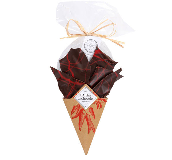 ZWARTE CHOCOLADE EN ESPELETTE PEPPER BOUQUET