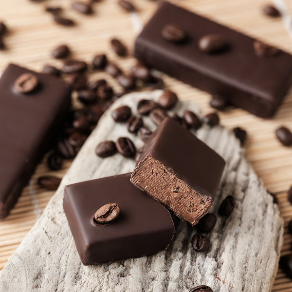 COFFEE PRALINE BITE DARK CHOCOLATE