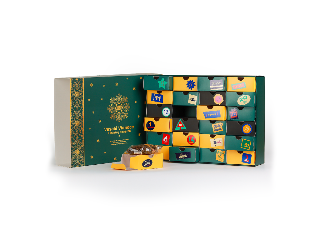 Elegant Coffee Advent Calendar of Coffee Beans