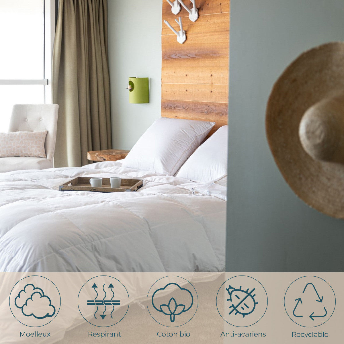 Organic and Ecological Pillow 90% Down