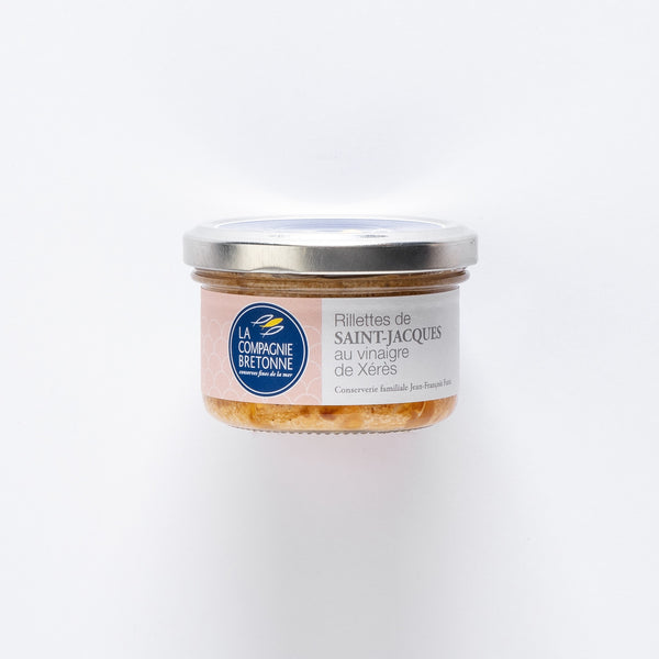 La Compagnie Bretonne des Rillettes de Poisson aux Coquilles Saint-Jacques avec Vinaigre de Xérès - 90g
