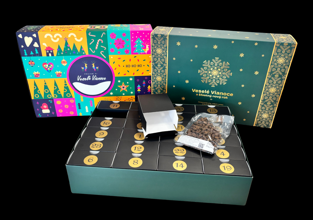 Elegant Coffee Advent Calendar of Coffee Beans