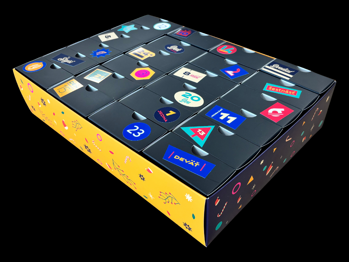 Elegant Coffee Advent Calendar of Coffee Beans