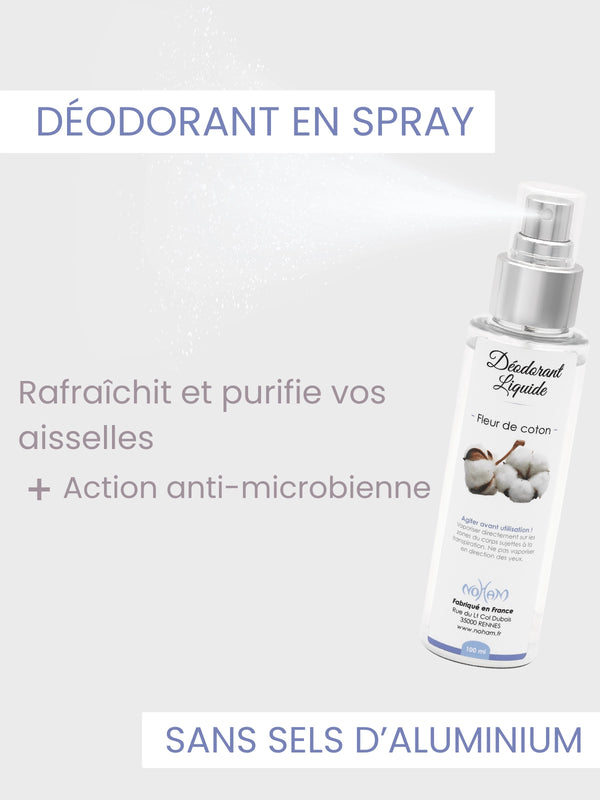 Liquid Deodorant: Cotton Flower [non-allergenic]