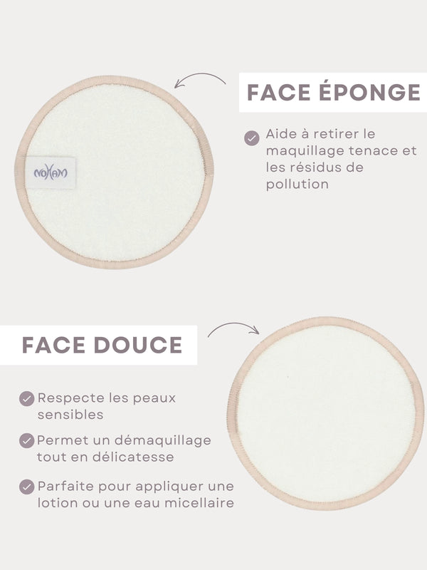 Make-up Verwijder Pads (4 Pads + 1 Waszak)