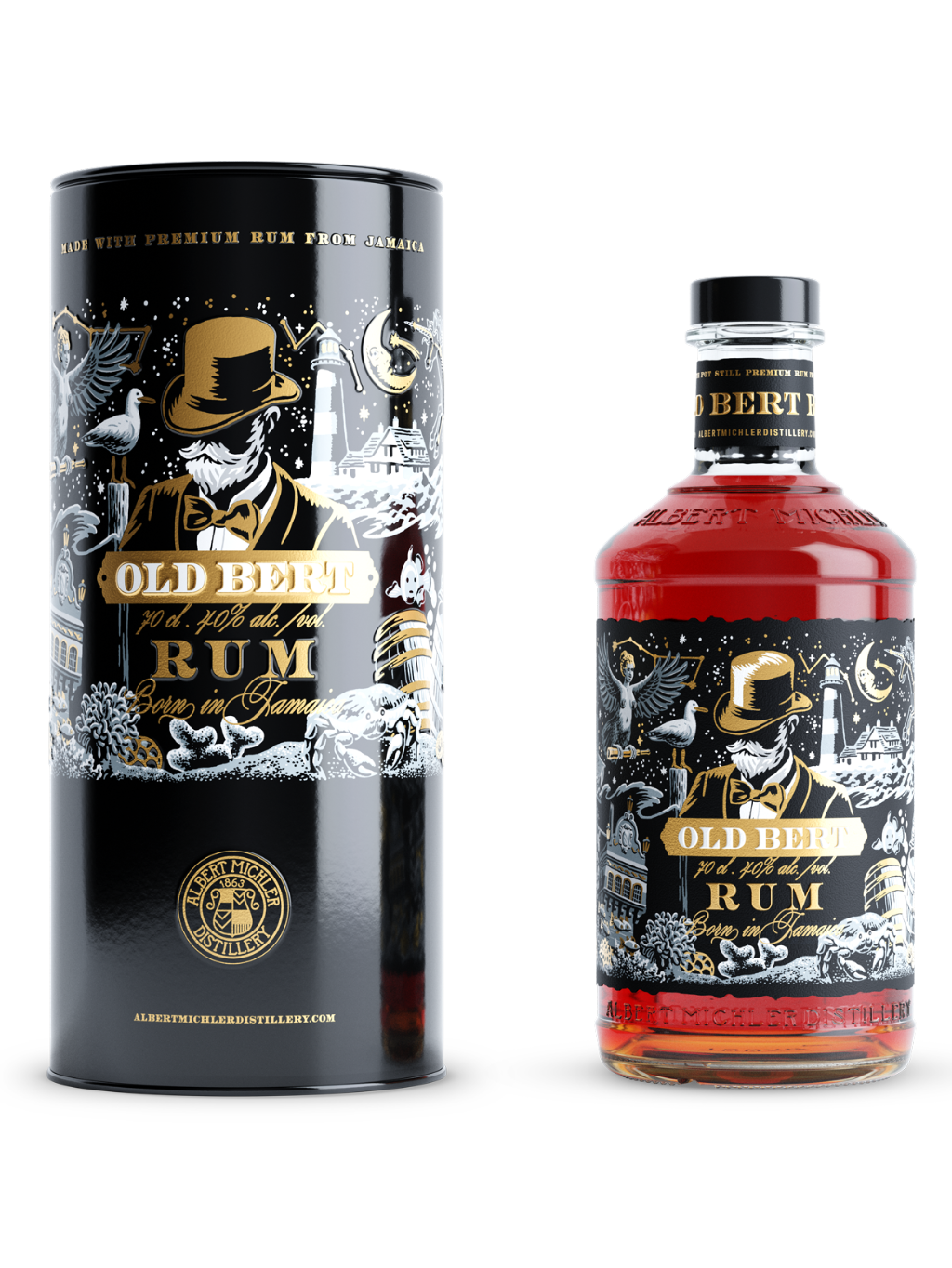 Old Bert Jamaican rum 40% 0.7l