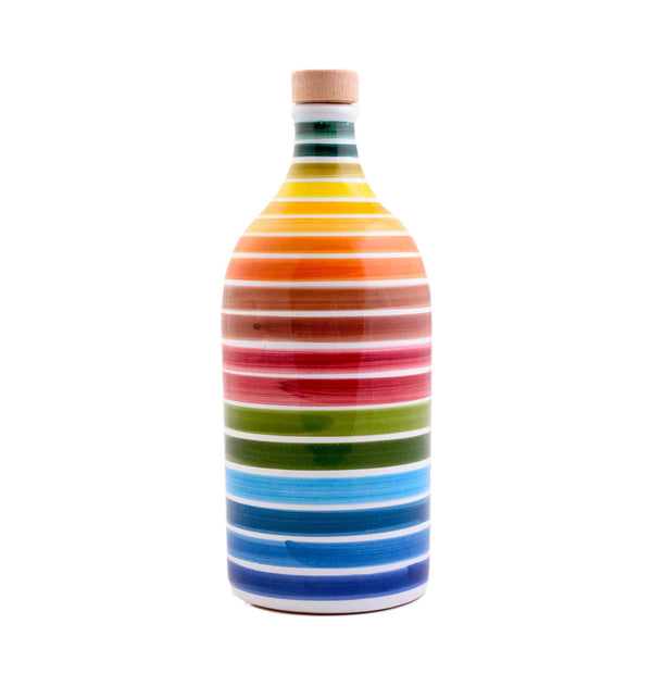 Rainbow ceramic jug