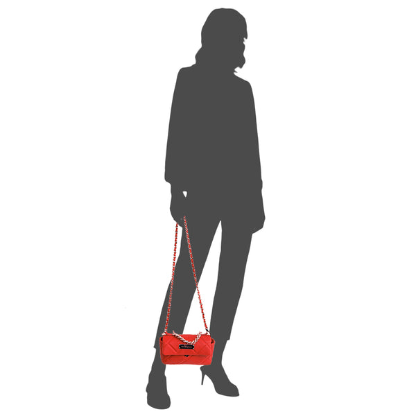 DAISY - borsetta sera trapuntata rossa