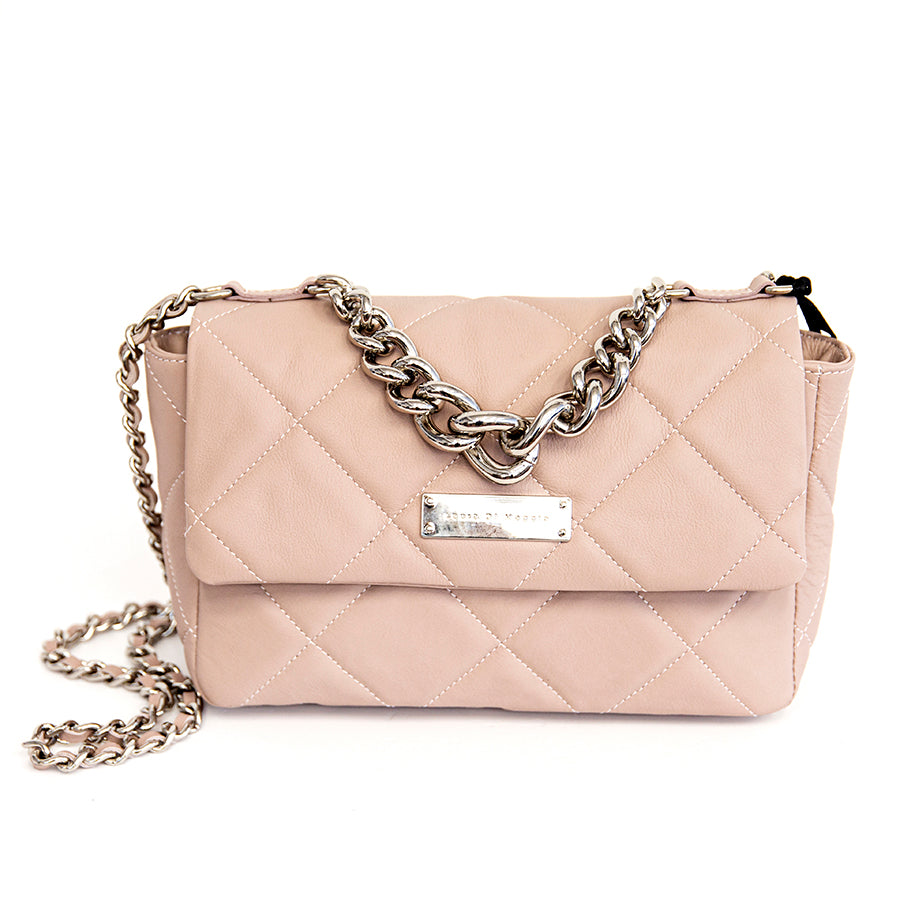 EDITH - elegant quilted blush bag