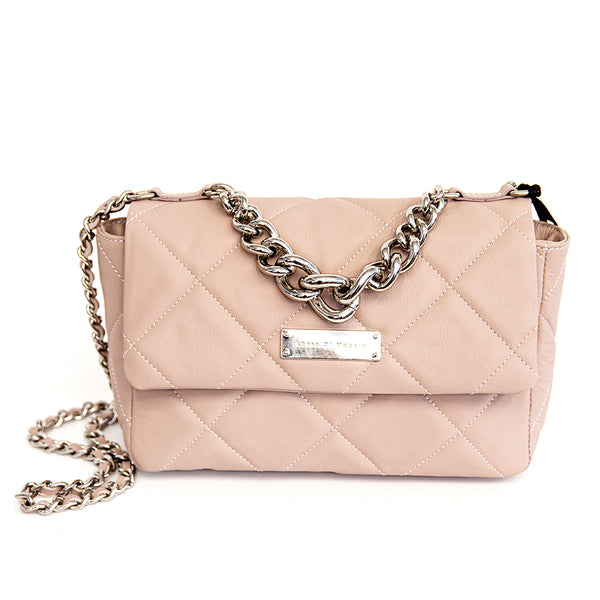 EDITH - elegant quilted blush bag