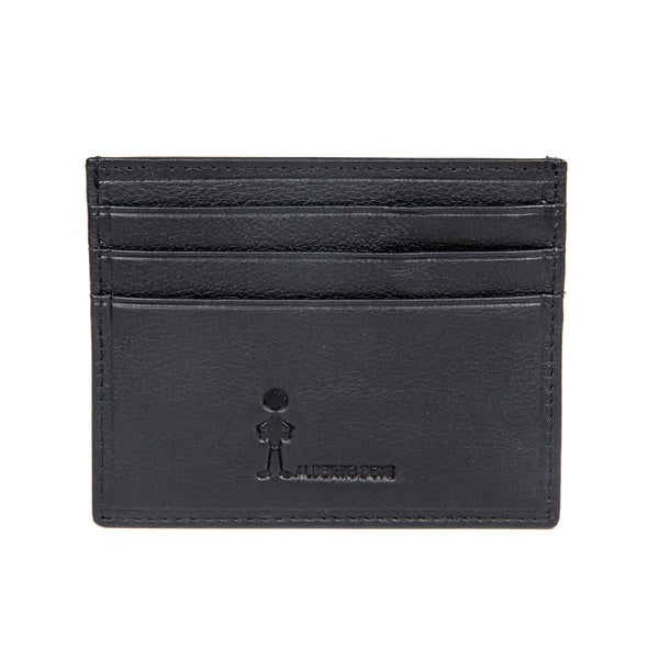 Portafoglio in pelle nera