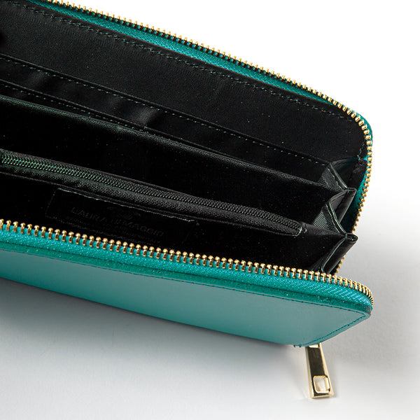 ELEGANT - elegant turquoise leather wallet